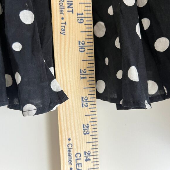 INC International Concepts Womens Swing Skirt Size 8 Flare Black White Polka Dot - Picture 9 of 9